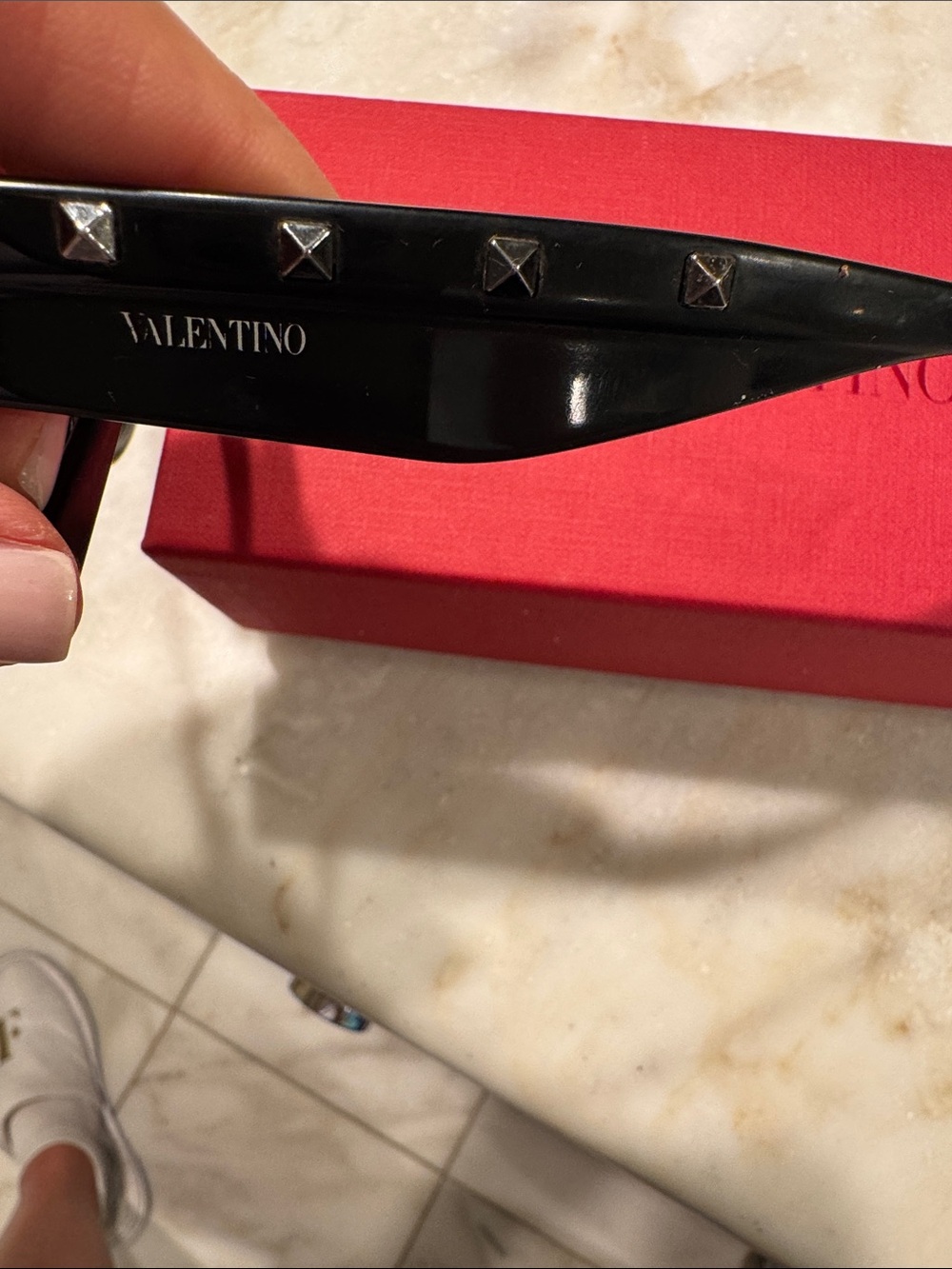 Valentino Black Cat-Eye Sunglasses - Picture 5 of 8